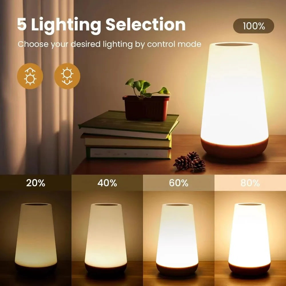 LED-Nachttischlampe mit Touch und Fernbedienung