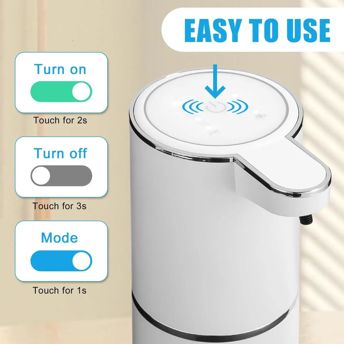 Automatischer Schaumseifenspender mit Sensor