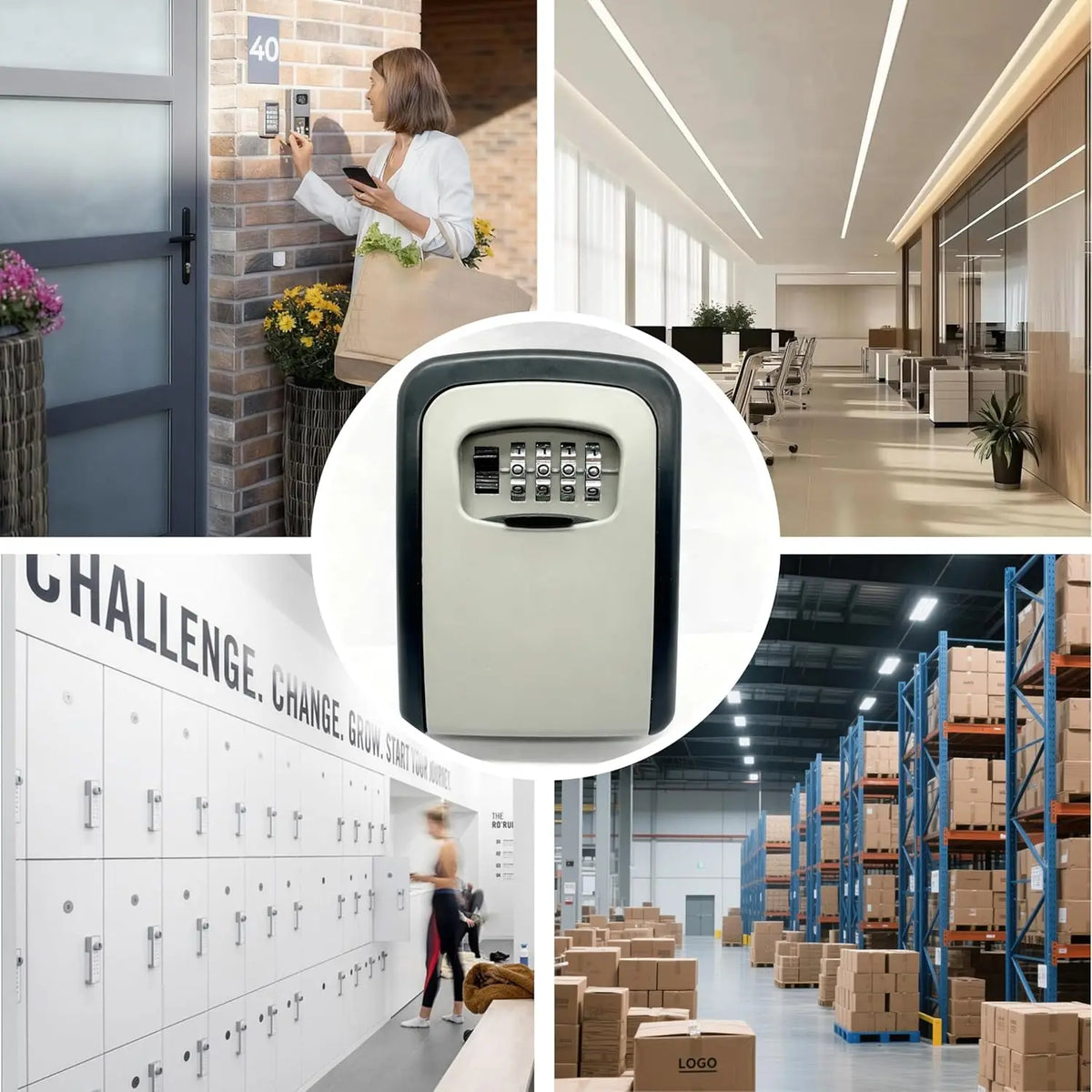 Schlüsselsafe mit 4-stelligem Zahlencode