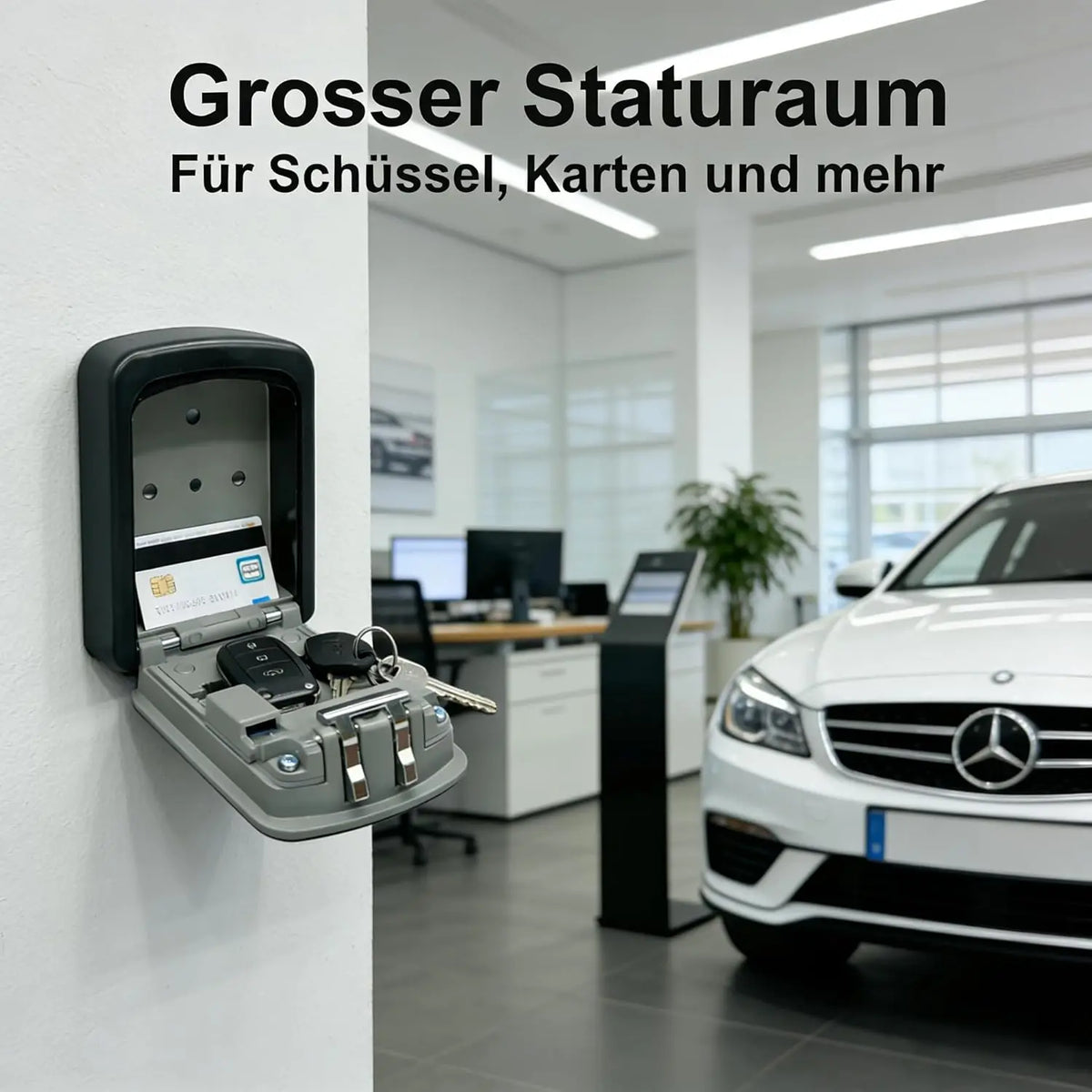 Schlüsselsafe mit 4-stelligem Zahlencode
