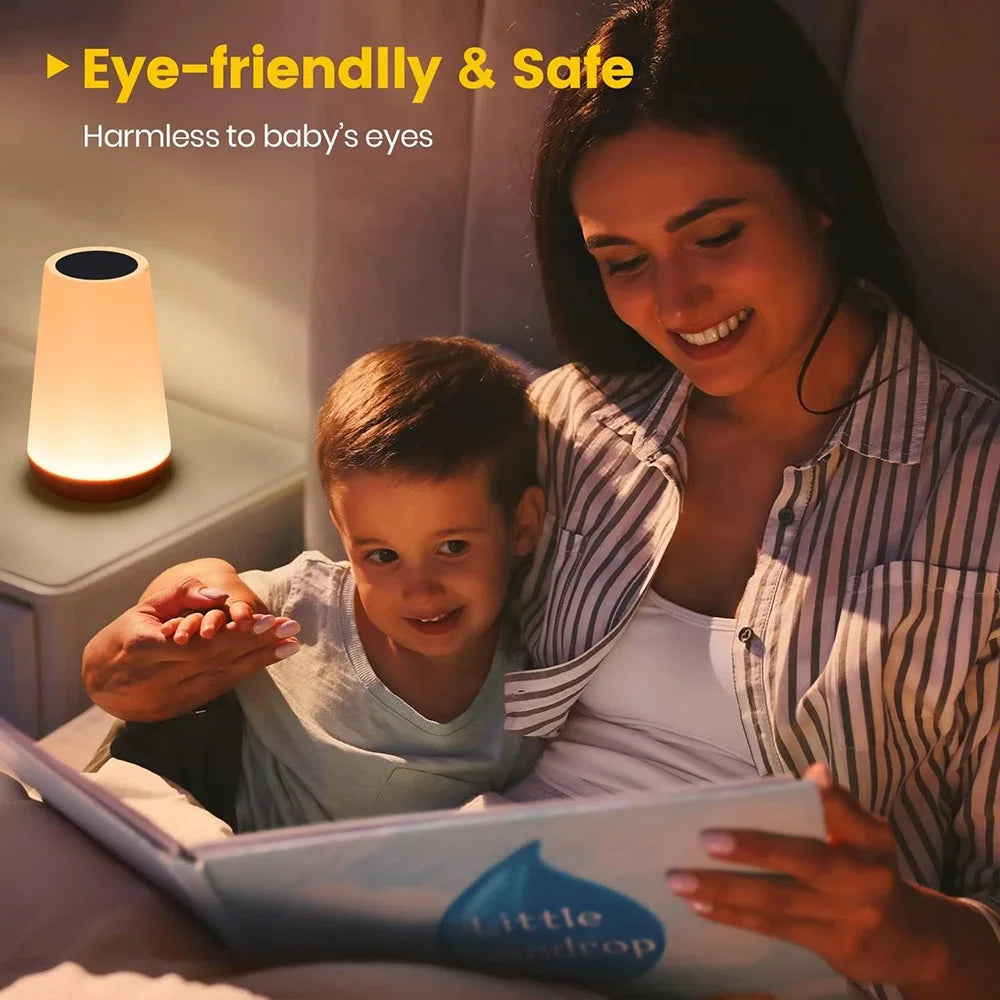 LED-Nachttischlampe mit Touch und Fernbedienung