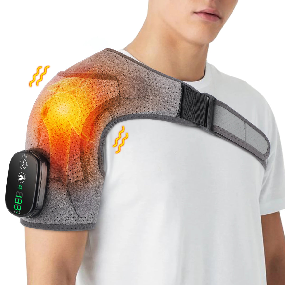 Beheizte Schulterbandage mit Vibration