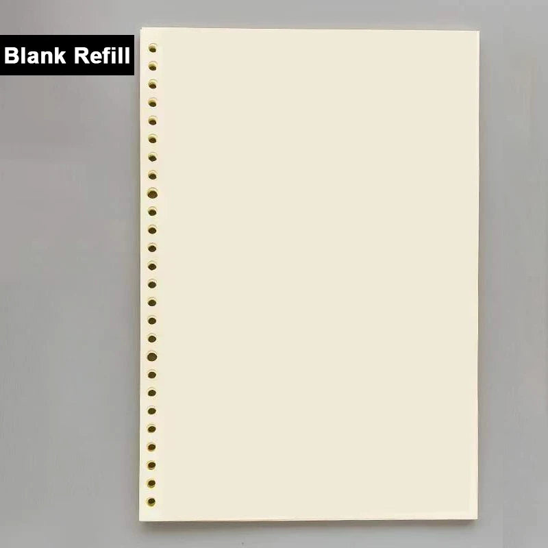 Ringbuch-Notizbuch nachfüllbar in A4, B5, A5