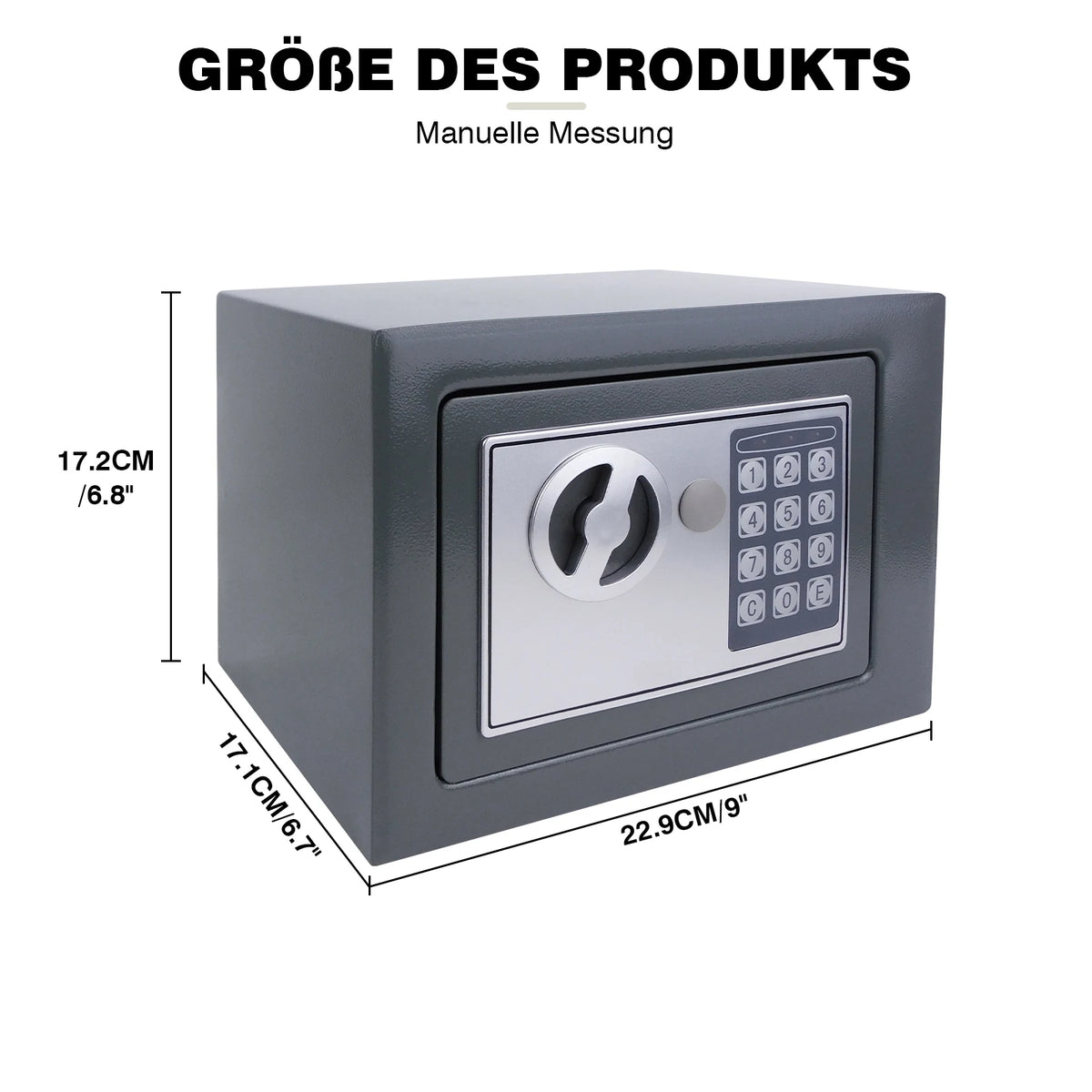 Möbeltresor mit Zahlencode und Notschlüssel