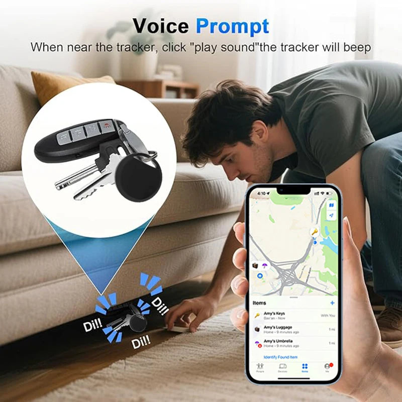 Bluetooth-Schlüsselfinder 4er-Set Schwarz-Weiß