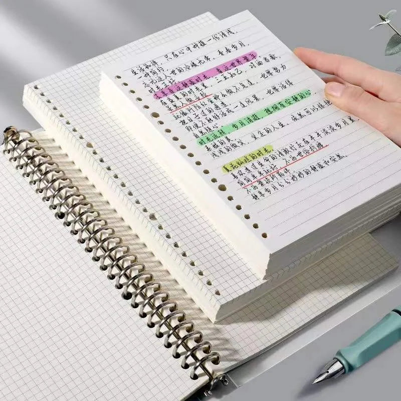 Ringbuch-Notizbuch nachfüllbar in A4, B5, A5