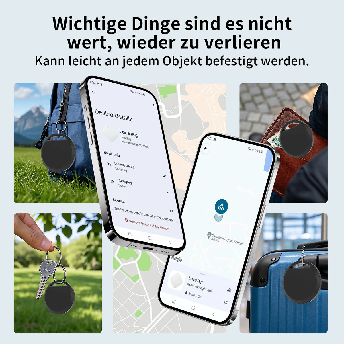 Smart-Tag Tracker im 4er-Set