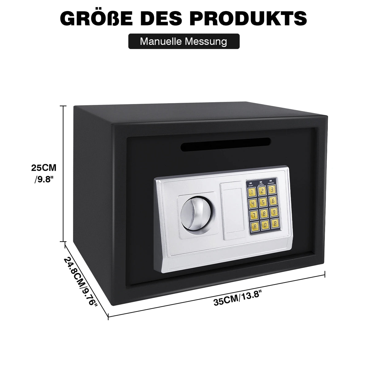 Möbeltresor mit Zahlencode und Notschlüssel