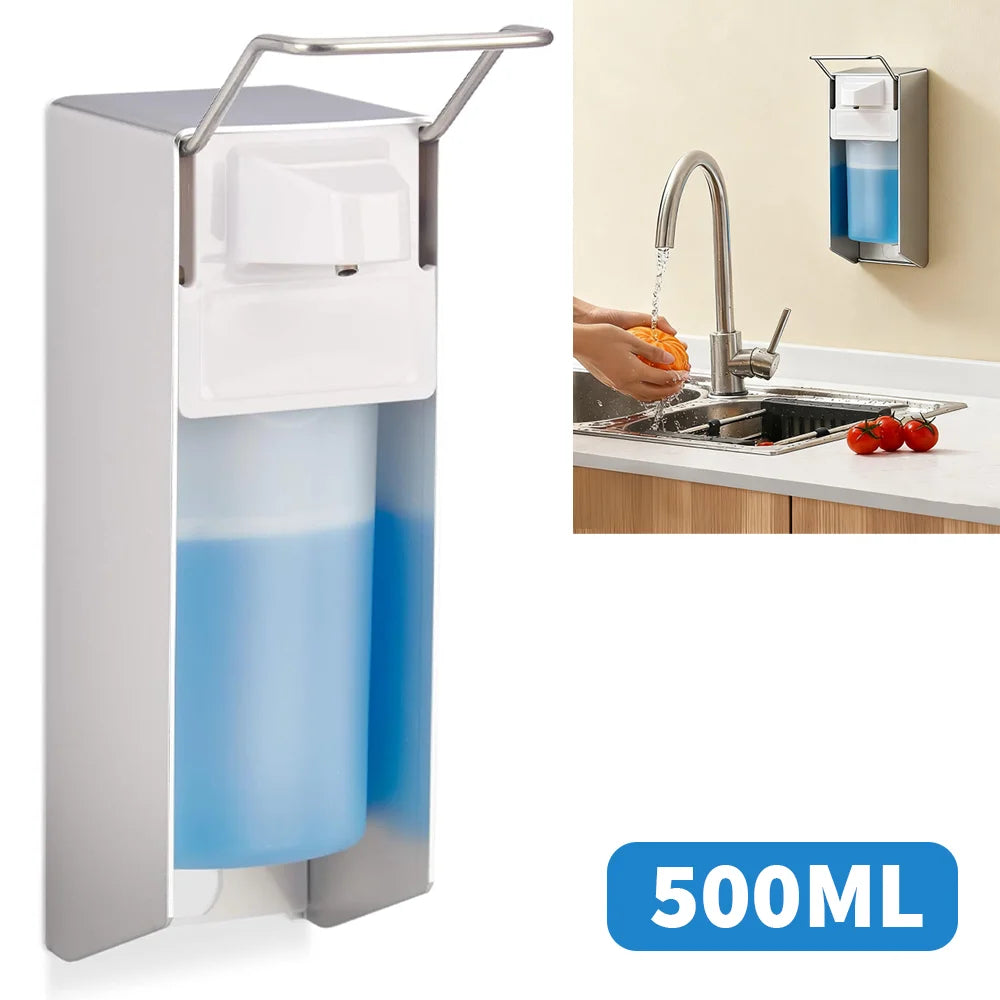 Wand-Seifenspender mit Ellenbogenhebel 500 ml