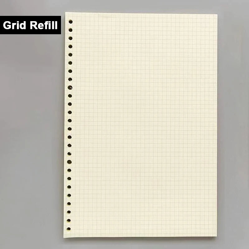 Ringbuch-Notizbuch nachfüllbar in A4, B5, A5