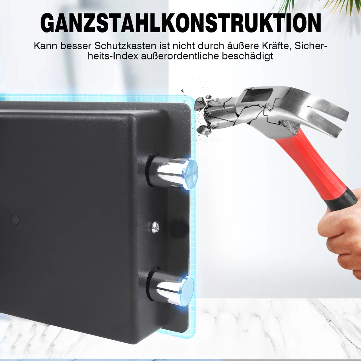 Möbeltresor mit Zahlencode und Notschlüssel