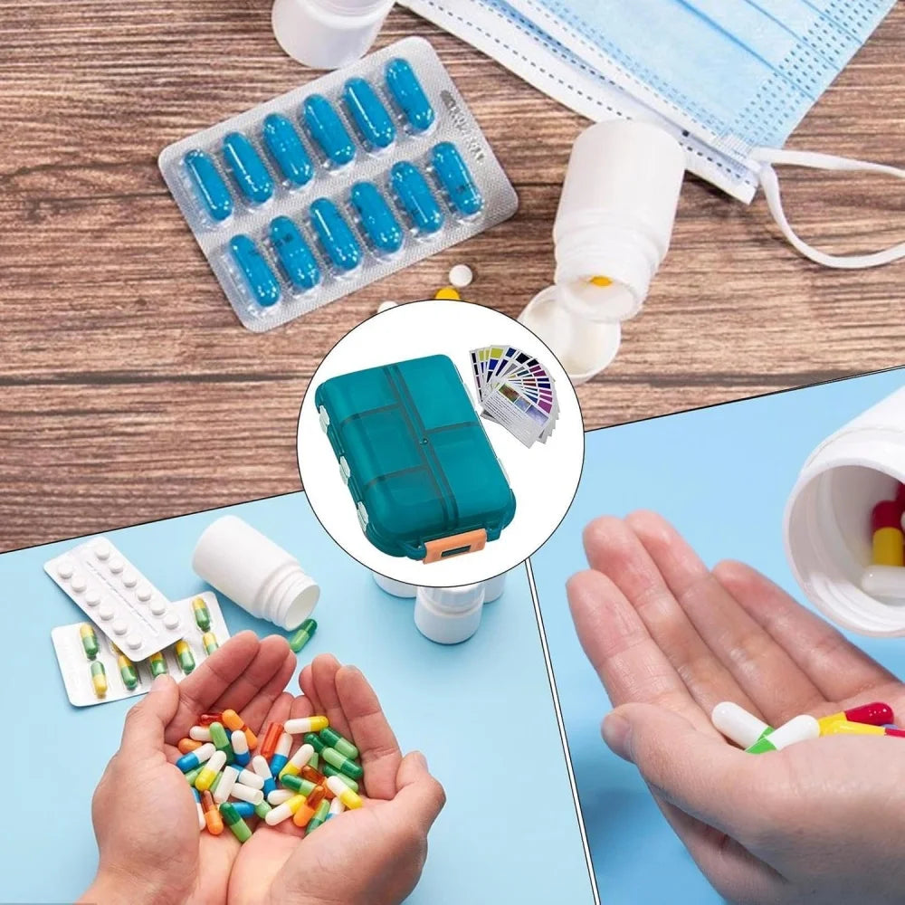 Tablettenbox mit 10 Fächern