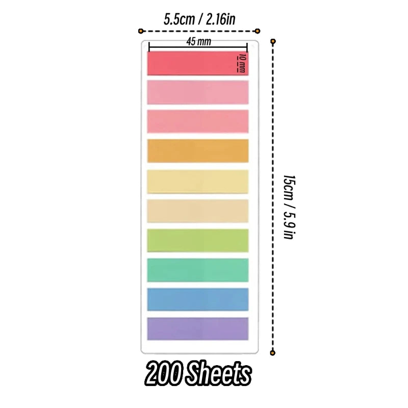Haftmarker transparent in vielen Farben