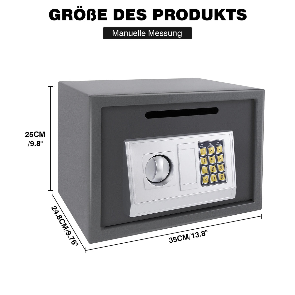 Möbeltresor mit Zahlencode und Notschlüssel