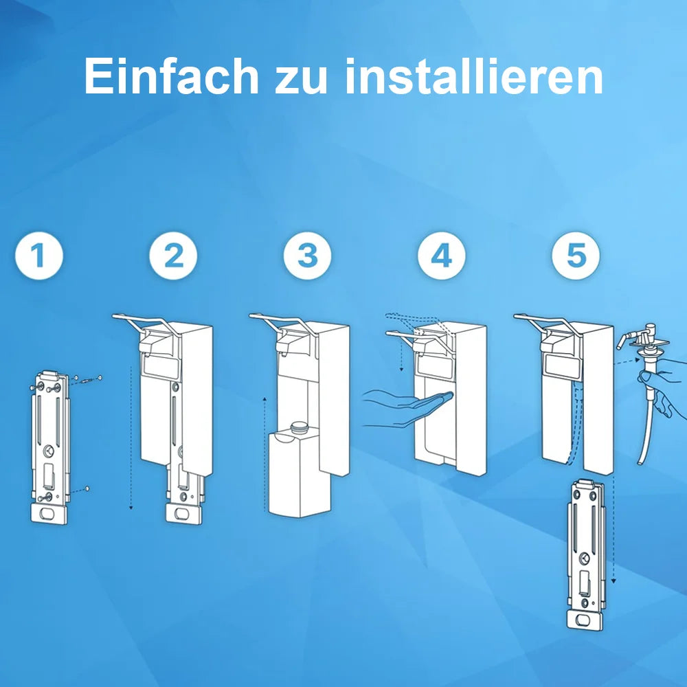 Wand-Seifenspender mit Ellenbogenhebel 500 ml