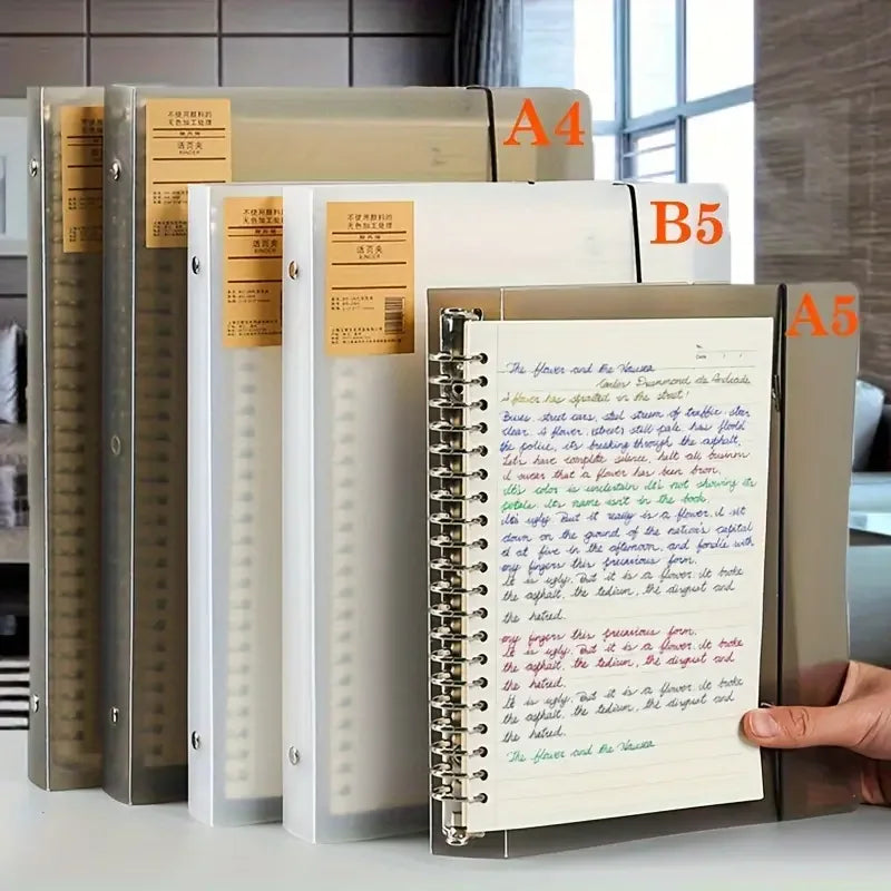 Ringbuch-Notizbuch nachfüllbar in A4, B5, A5