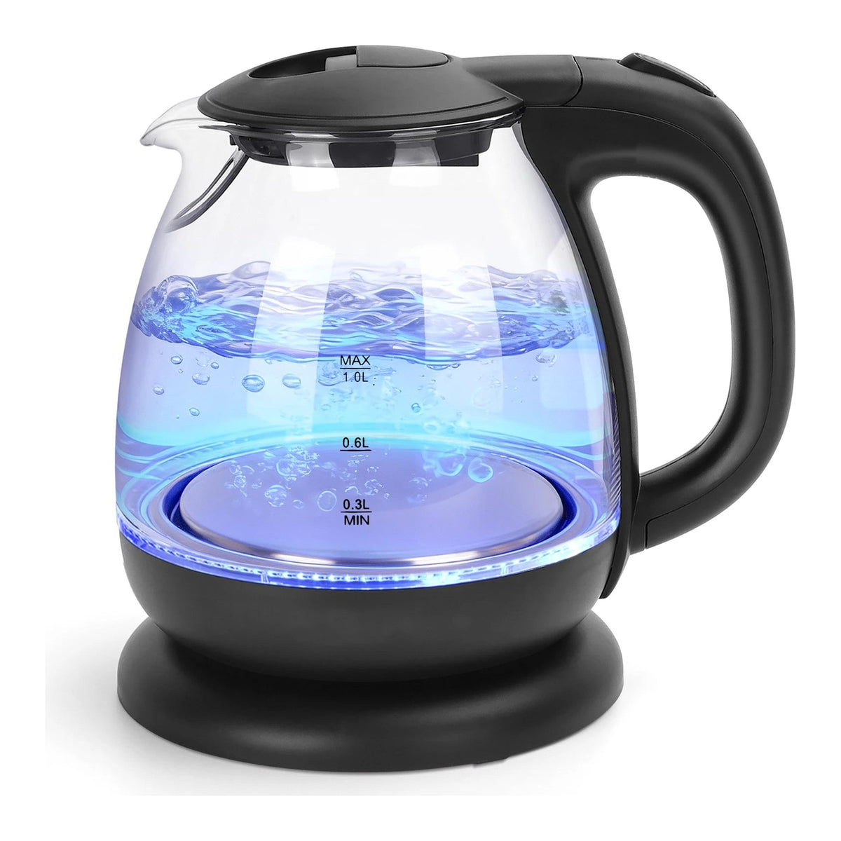 Glas-Wasserkocher 1 Liter mit LED